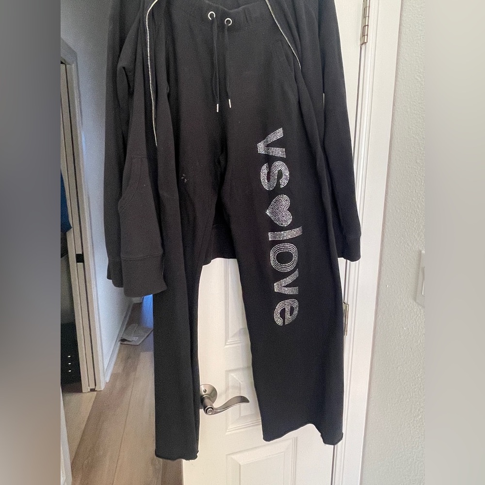 Victoria Secret Angel black sweatpants